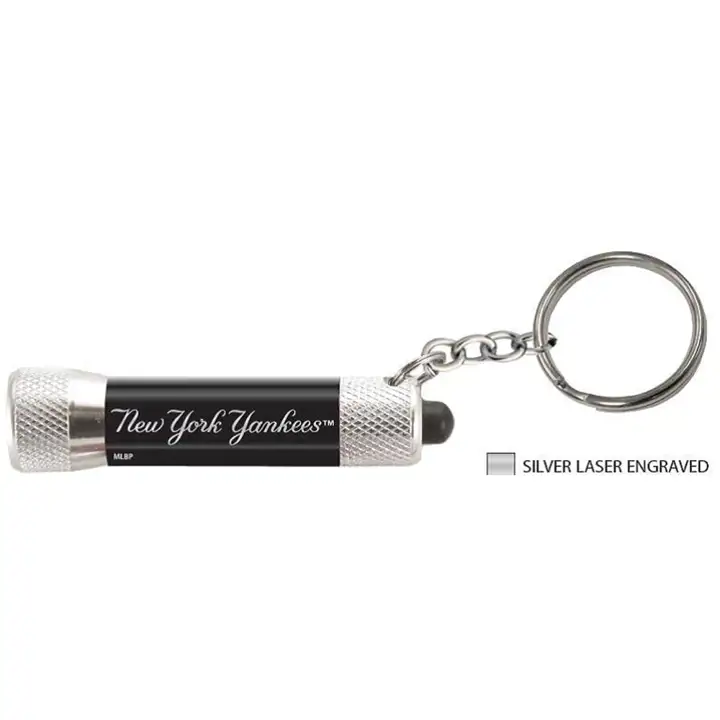 Porte-clés Mini Torche LED Yankees arg/mar