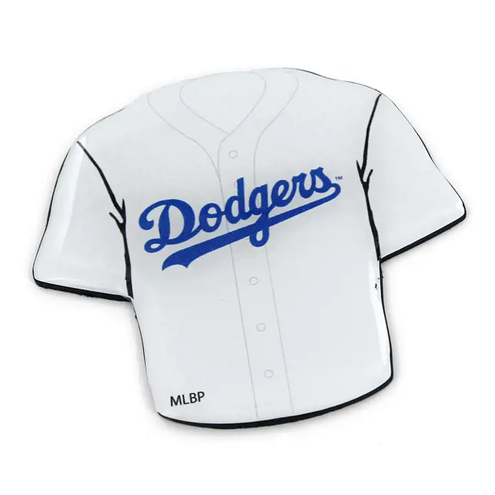 "Aimant Dodgers « Baseball Jersey » bleu 3 po haute résistance"