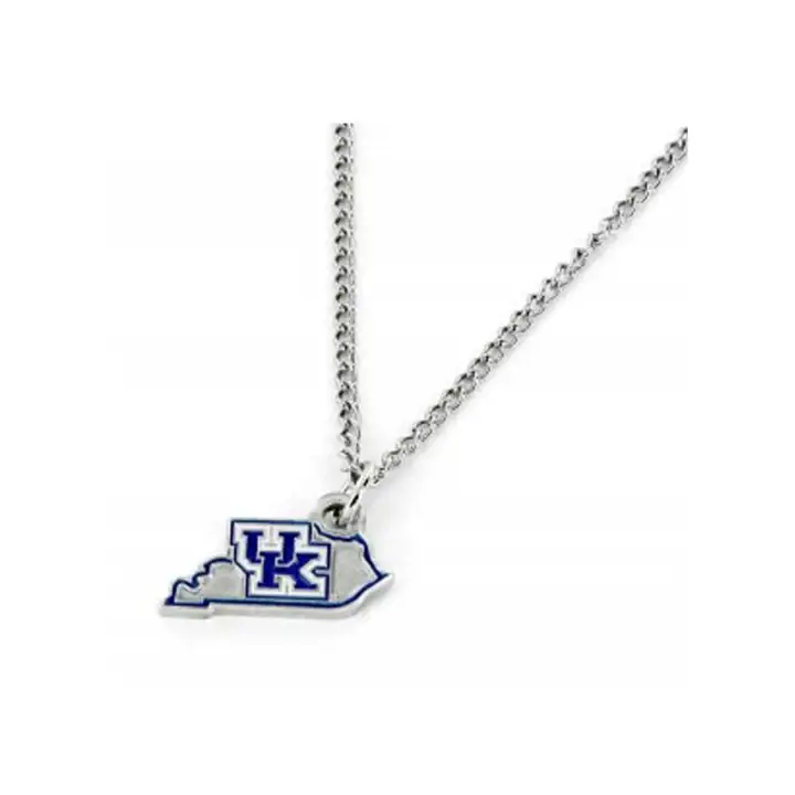Collier motif Kentucky (État d'origine) argent/bleu