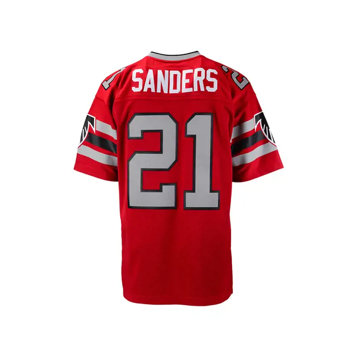 Maillot Alumni NFL des FALCONS Deion Sanders rouge