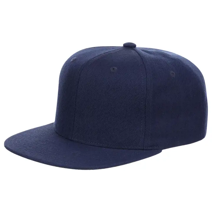 Casquette à visière plate classique M&N, unie, bleu marine