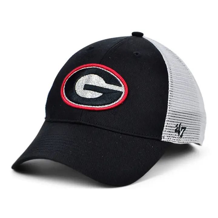 Georgia Bulldogs NCAA Wmns Branson Glitter Trucker noir/blanc