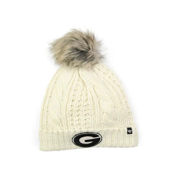 Georgia Bulldogs NCAA Femme Meeko Pom Bonnet ivoire