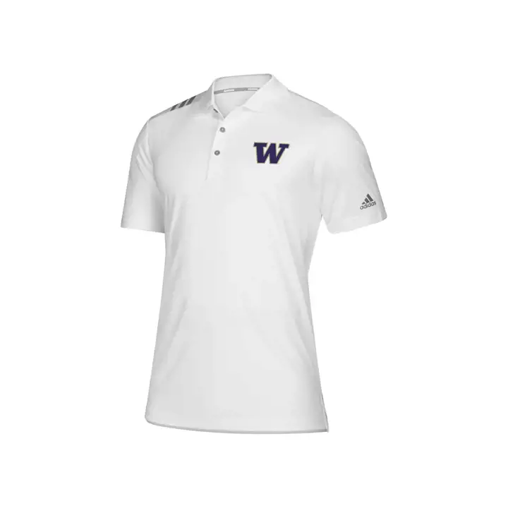 Polo Washington NCAA 3 bandes blanc
