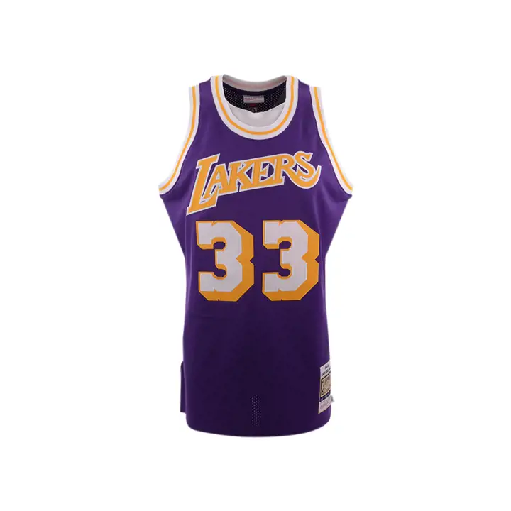 Maillot Authentic LAKERS NBA M&N Kareem Abdul-Jabbar pur