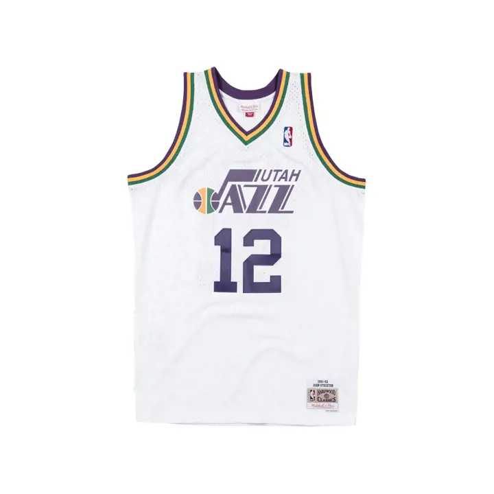 JAZZ NBA M&N Maillot Swingman John Stockton blc