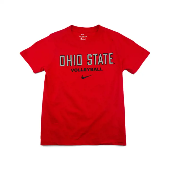 T-shirt rouge de volleyball pour jeunes NCAA Core Buckeyes de l'Ohio State