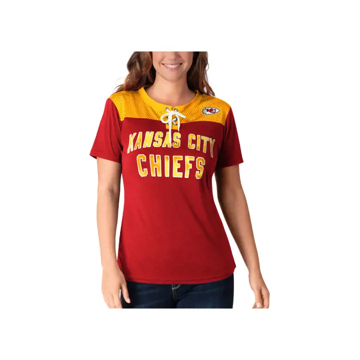 T-shirt maillot NFL pour femme des Chiefs de Kansas City, édition Wildcard 19