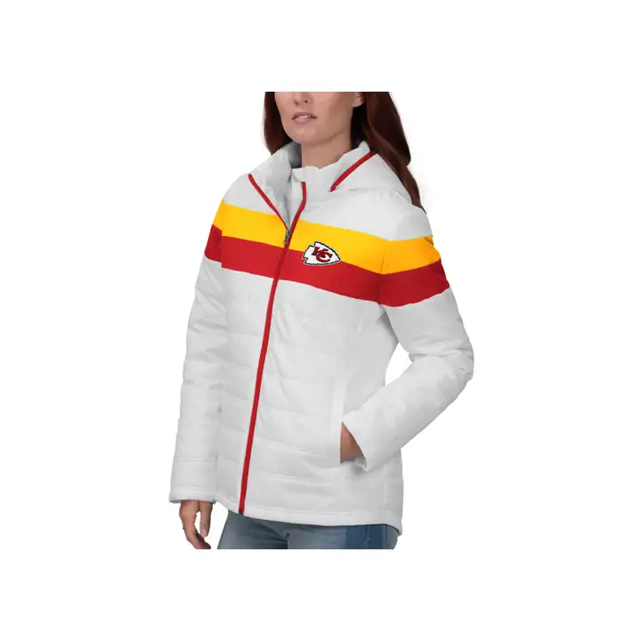 Veste de football américain pour femme NFL Kansas City Chiefs Tie Breaker Polyfill 1