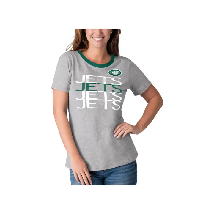 T-shirt Undefeated S/S NFL pour femme, New York Jets, 19 g/v