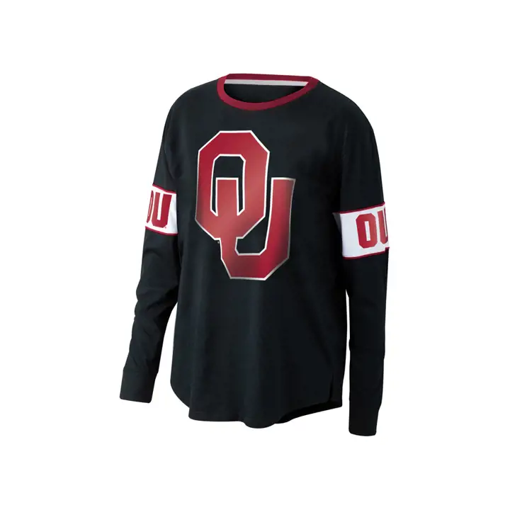T-shirt manches longues Oklahoma Sooners NCAA Backfield femme 19 blk