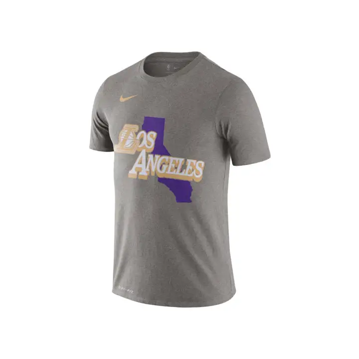 T-shirt Fanwear NBA City Edition LOS ANGELES LAKERS 19 gris