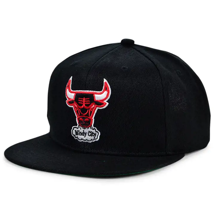 Casquette snapback basique noire Chicago Bulls NBA MN