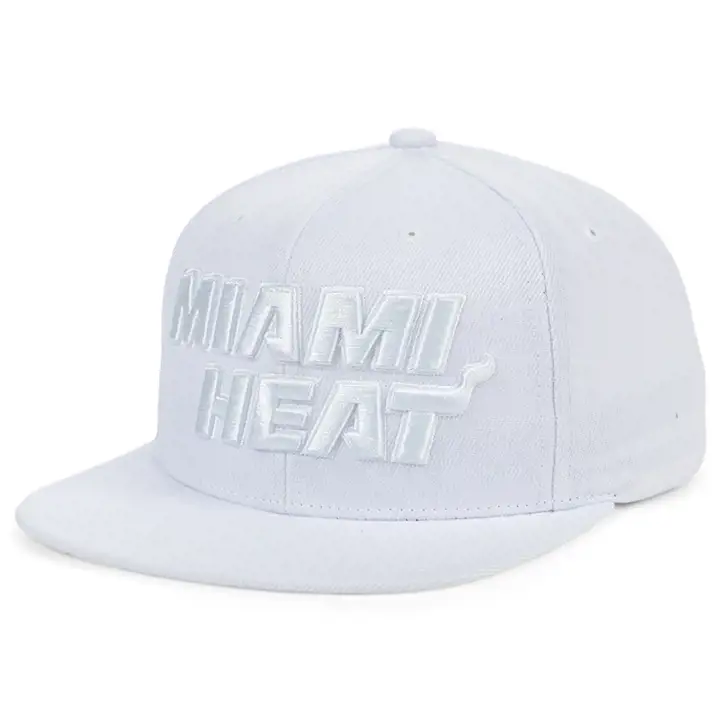 Casquette Snapback Miami Heat NBA MN Basic SH blanc/blanc