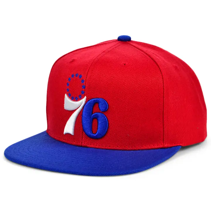 Casquette Philadelphia 76ers NBA MN Basic SH Snapback rouge/rbl