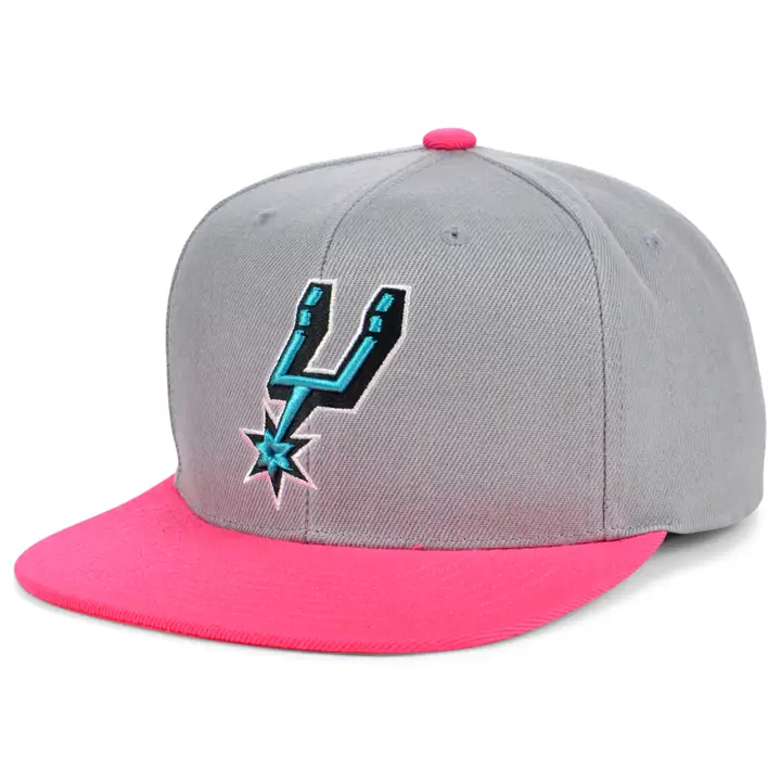 San Antonio Spurs NBA MN Basic SH Snapback gris/rose
