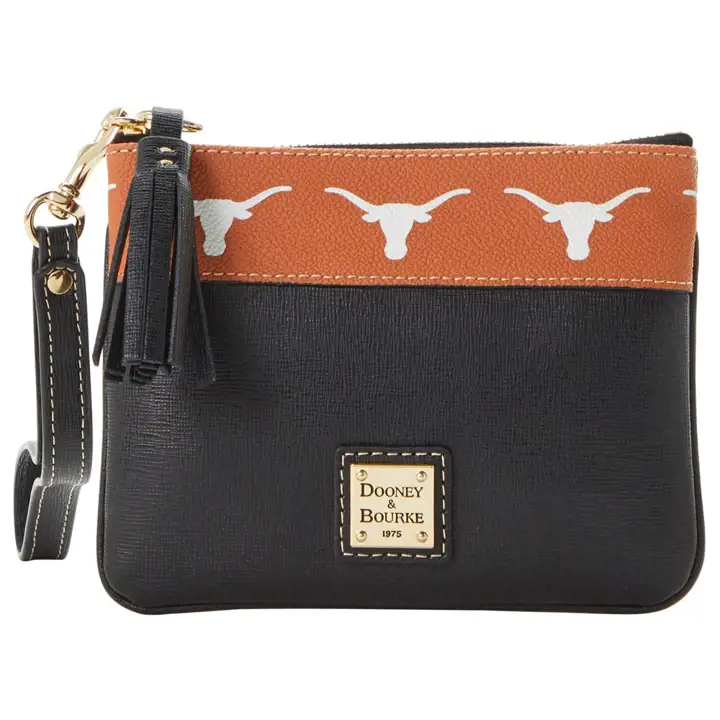 Dragonne zippée Saffiano Stadium Texas Longhorns BRN