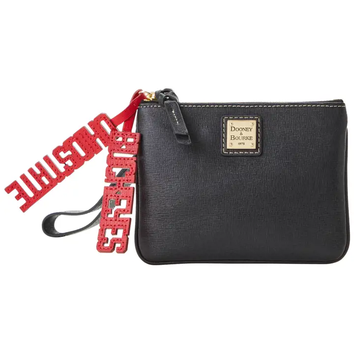Pochette tour de poignet Saffiano Charme stade Ohio State Buckeyes NOIR