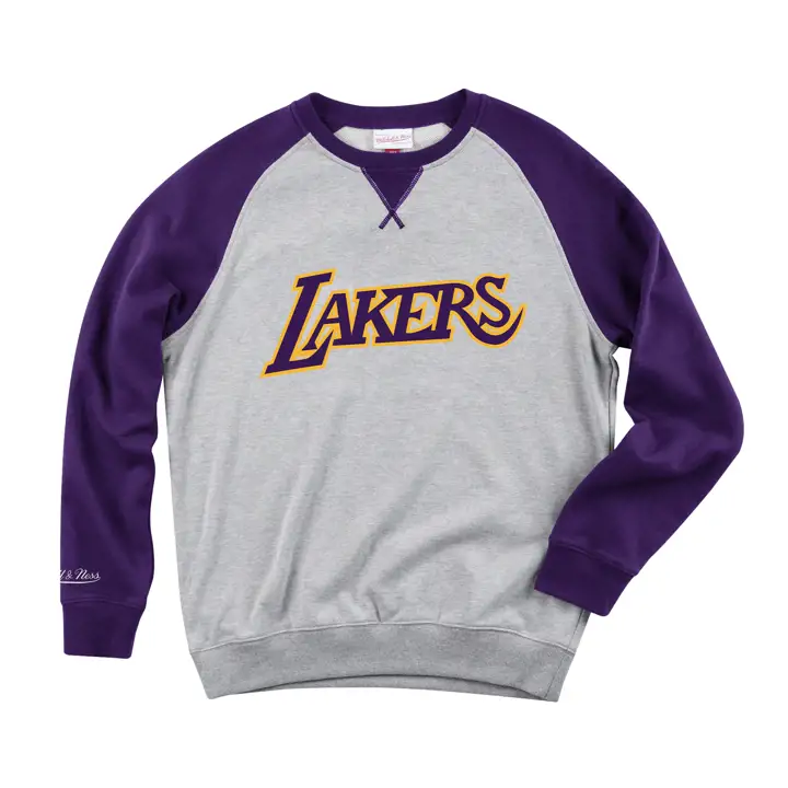 Los Angeles Lakers NBA Molleton Ras du Cou GRIS