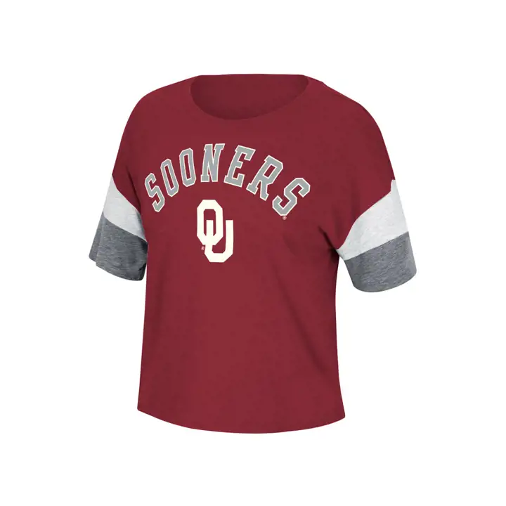 T-shirt Oklahoma Sooners NCAA manches rayées femme 19 CRIM/