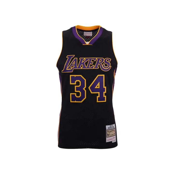 Maillot Lakers MN Swingman Magic Johnson Noir/Violet/Or