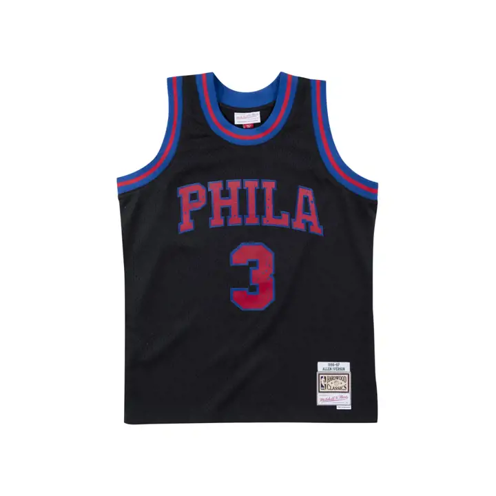 Maillot Swingman SIXERS MN Rings Allen Iverson NOIR/BLEU/ROUGE
