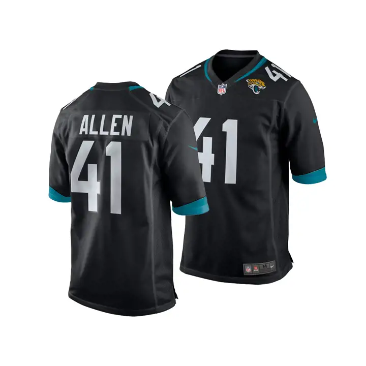 Maillot de match NFL Jaguars Josh Allen noir