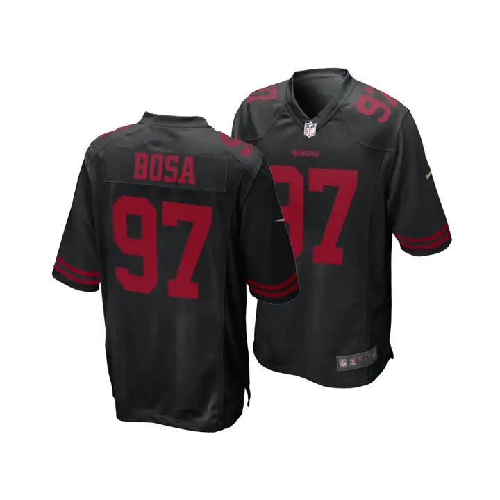 Maillot de match NFL 49ERS Nick Bosa noir