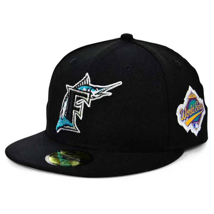 Casquette 59FIFTY MLB World Series FLORIDA MARLINS noire