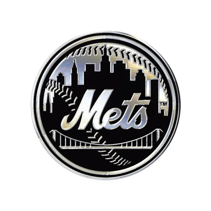 METS Emblème auto en métal argenté