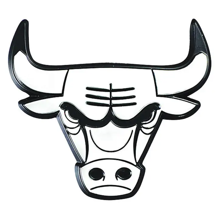 BULLS Emblème de voiture en métal argenté