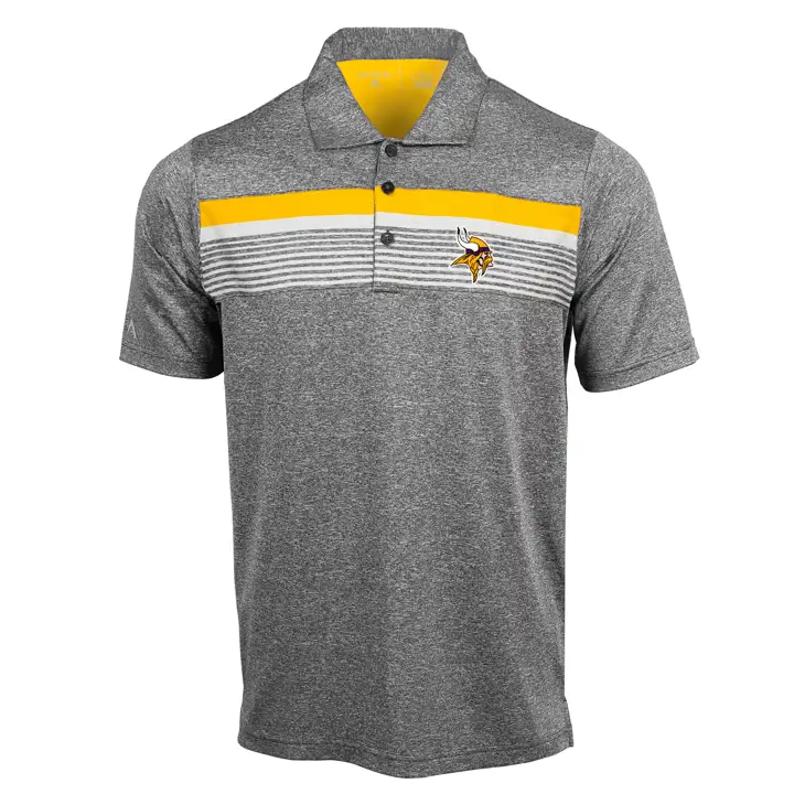 Polo sécurisé NFL Minnesota Vikings 19 noir/or