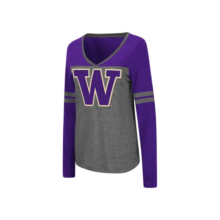 T-shirt à manches longues Washington Huskies NCAA Wmns Surely 19 C