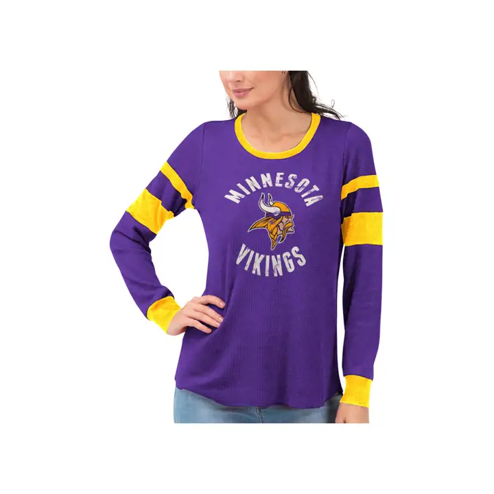 Haut thermique de stade VIKINGS NFL pour femme 19 pur/gl