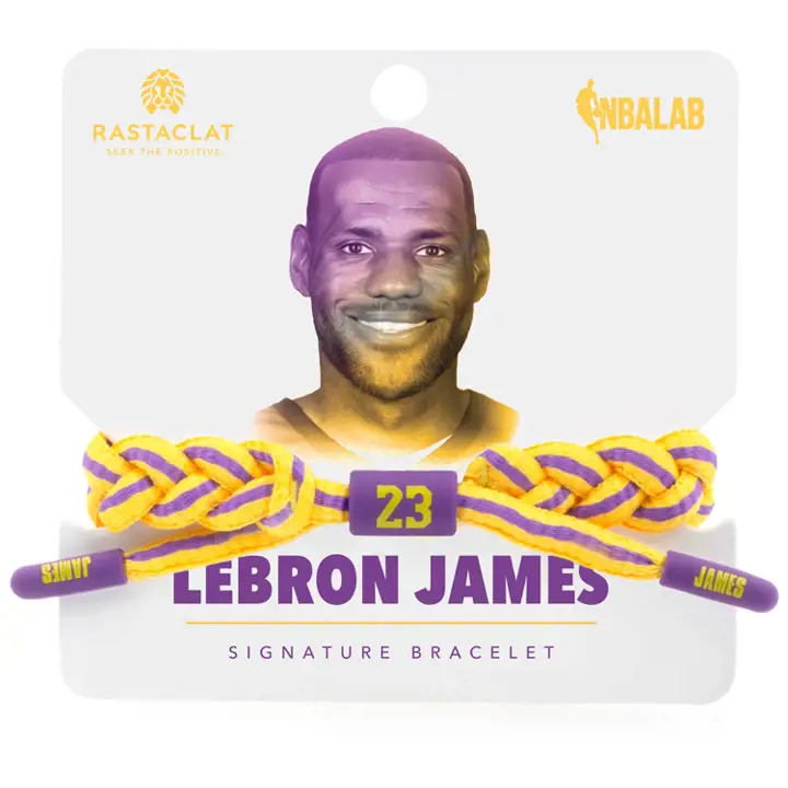LAKERS Rastaclat Classique Joueur LeBron James VIO/JAU