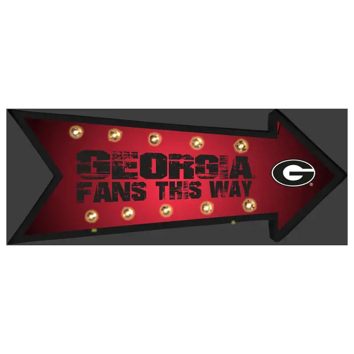 Enseigne lumineuse Georgia Bulldogs Arrow
