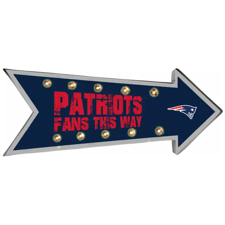 Enseigne lumineuse "Flèche" des New England Patriots
