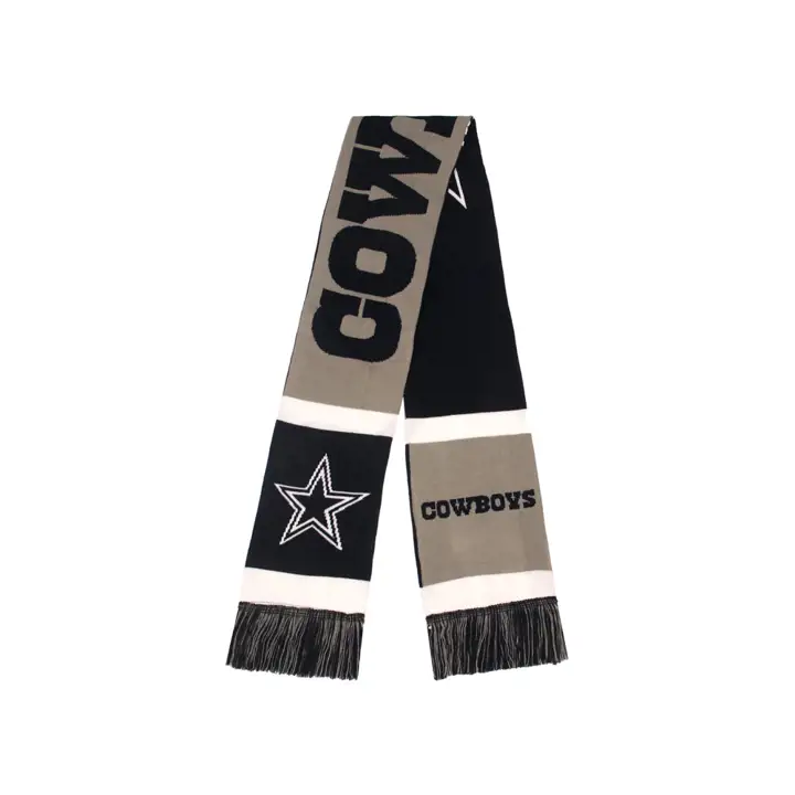 Écharpe courte colorblock Dallas Cowboys à grand logo