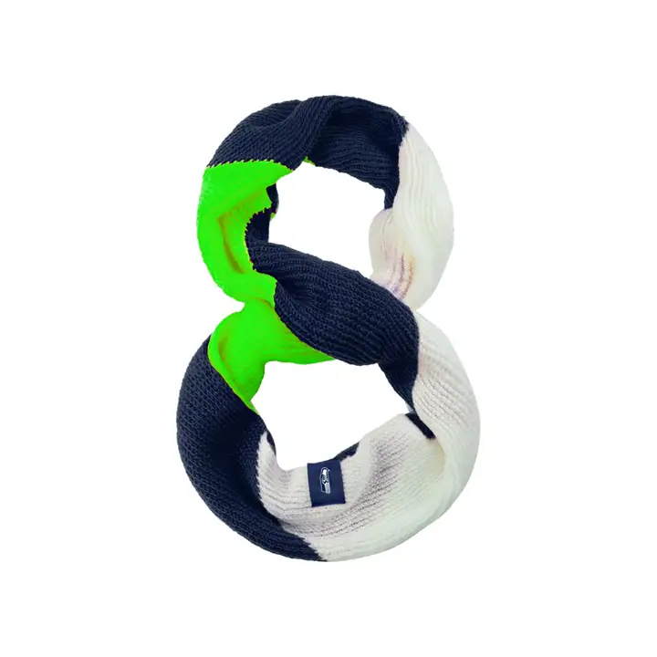 Écharpe circulaire en maille colorblock Seattle Seahawks blc