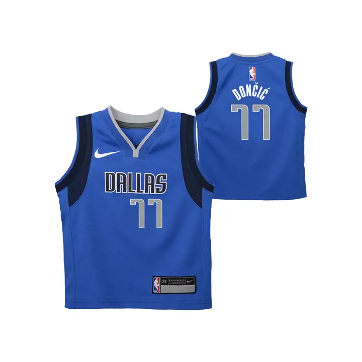 Maillot NBA Dallas Mavericks Swingman Icon Edition Luka Doncic pour tout-petits - Bleu