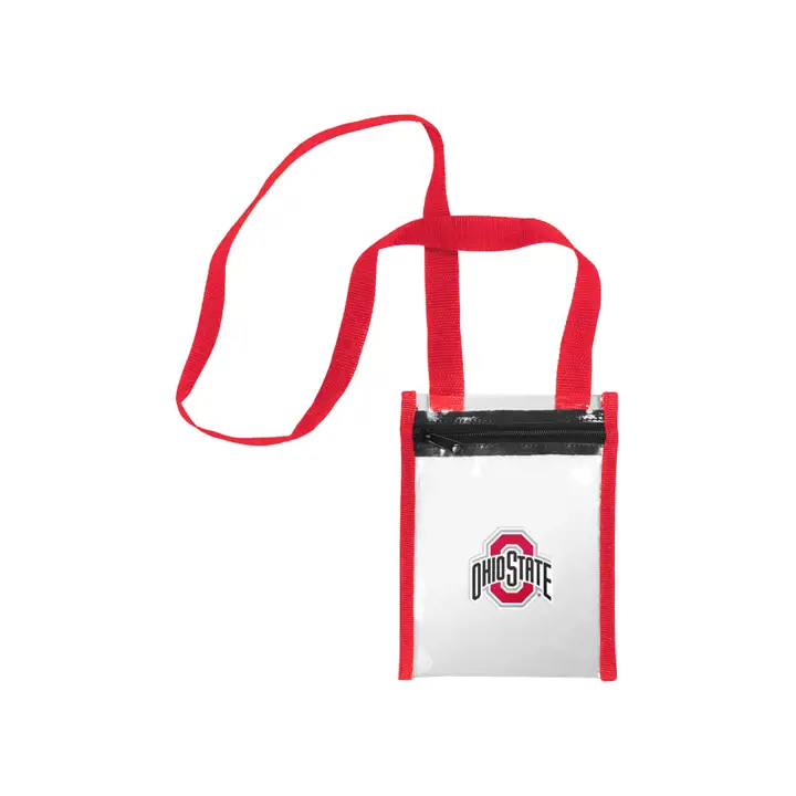 Sac fourre-tout transparent Ohio State Buckeyes bandoulière transparent