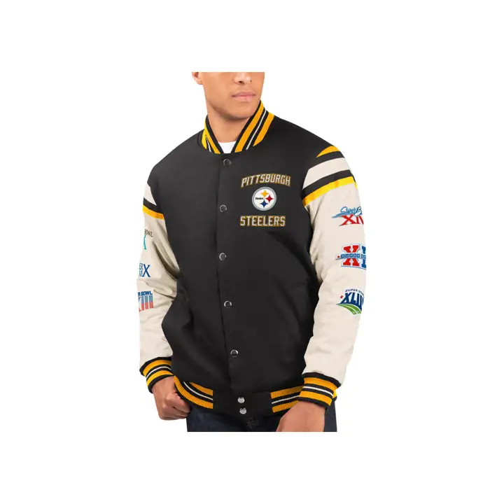Veste universitaire commémorative Pittsburgh Steelers NFL Victory Formation