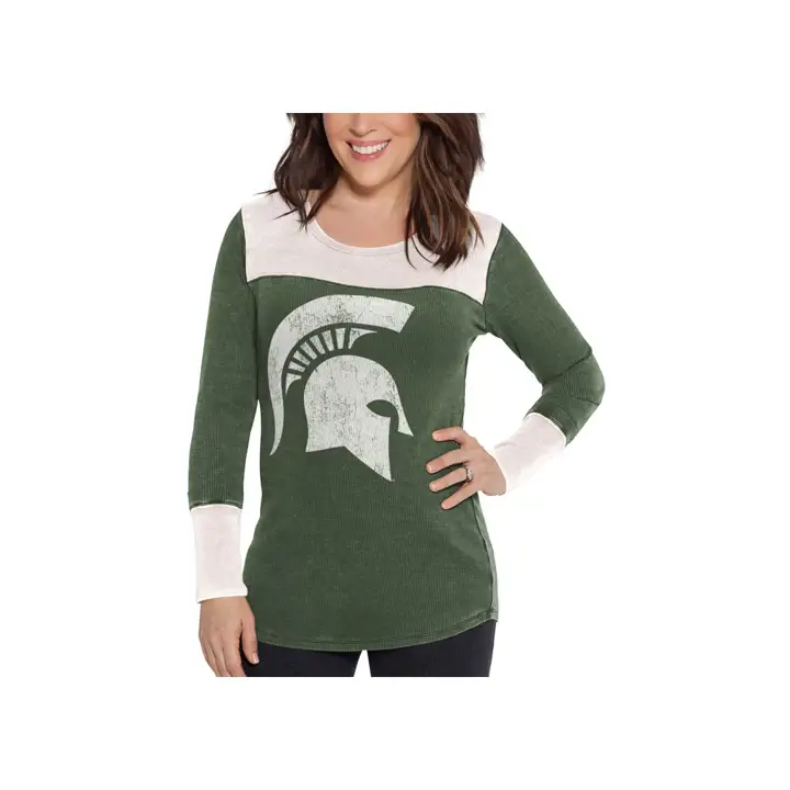 T-shirt thermique à manches longues pour femme Michigan State Spartans NCAA