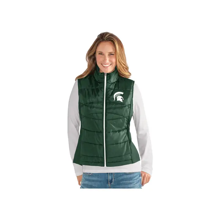 Michigan State Spartans NCAA Doudoune sans manches Femme 19 GRN