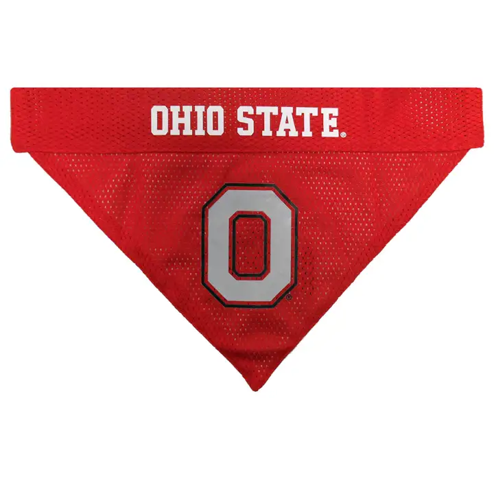 Bandana réversible pour animaux de compagnie Ohio State Buckeyes
