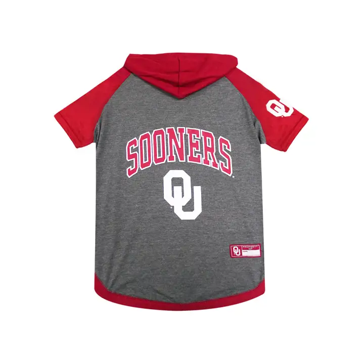 T-shirt à capuche pour animaux domestiques Oklahoma Sooners Ast