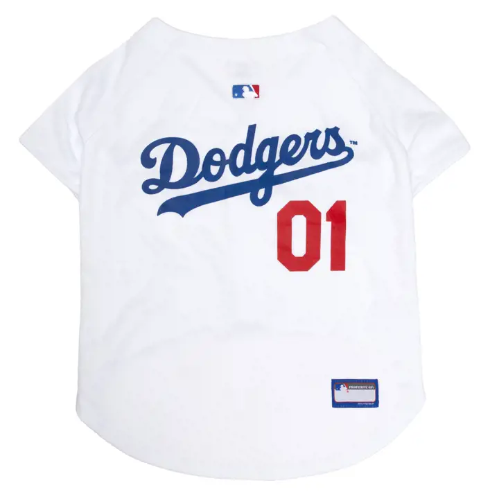 Maillot de baseball pour animaux de compagnie des Los Angeles Dodgers