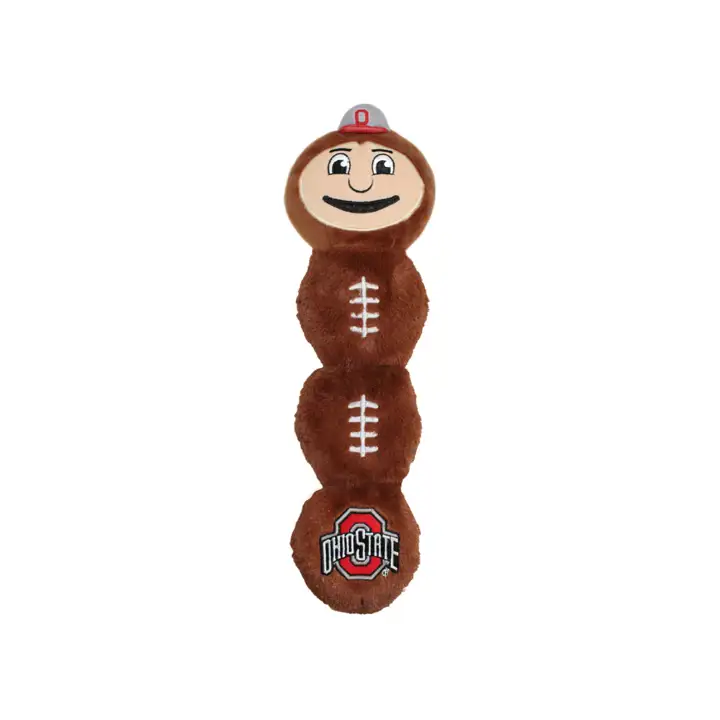 Mascotte des Buckeyes d'Ohio State avec un jouet pour animaux de compagnie en corde Ast