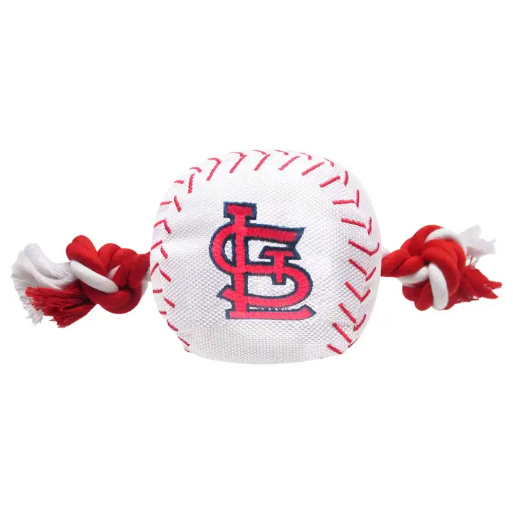 Jouet pour animaux de compagnie en nylon avec corde de baseball St. Louis Cardinals