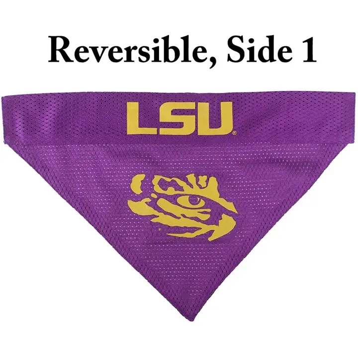 Bandana réversible pour animaux L.S.U. Ast